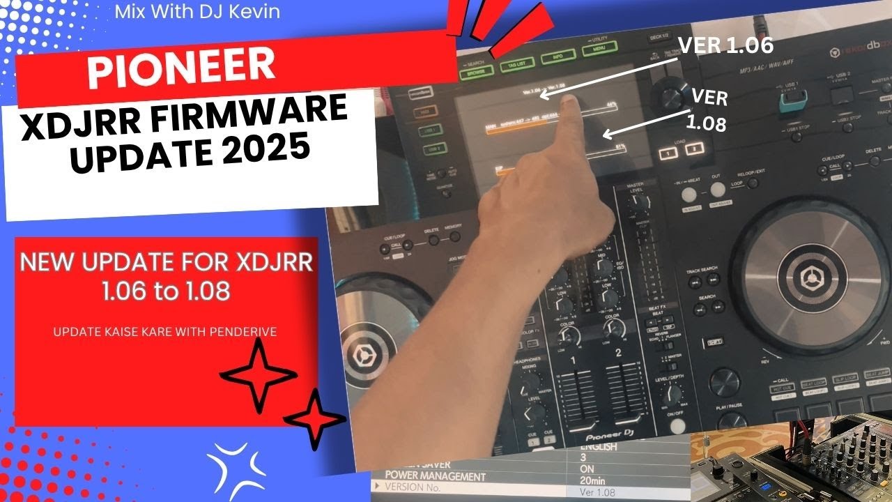 XDJ-RR Firmware Update Guide (1.06 to 1.08) 2025- Works for All XDJ Models! HINDI #mixwithdjkevin