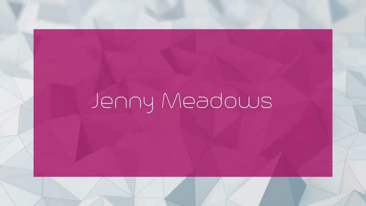 Jenny Meadows - appearance