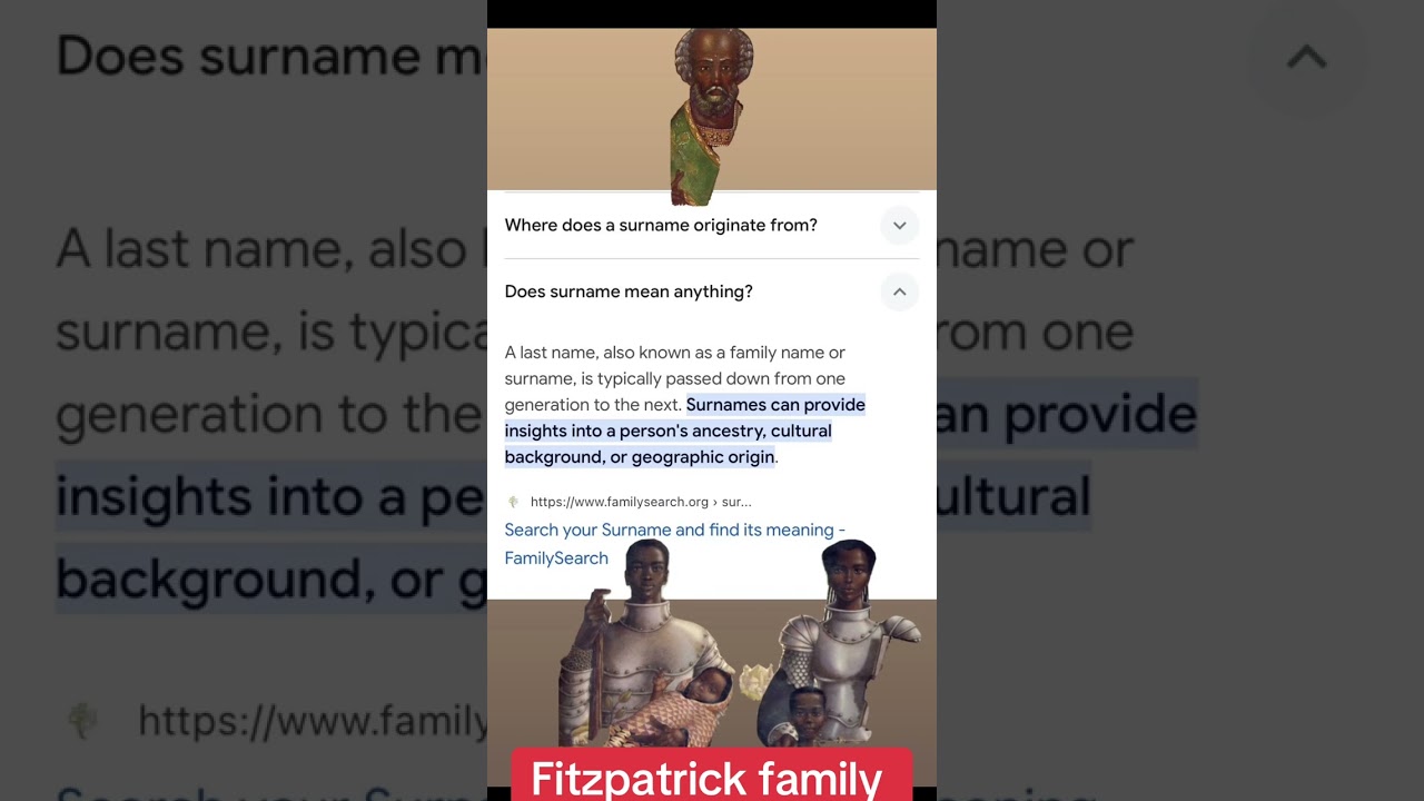 HEBREW ISRAELITE FITZPATRICK FAMILY SURNAME ORGINS AND COAT OF ARM HISTORY 