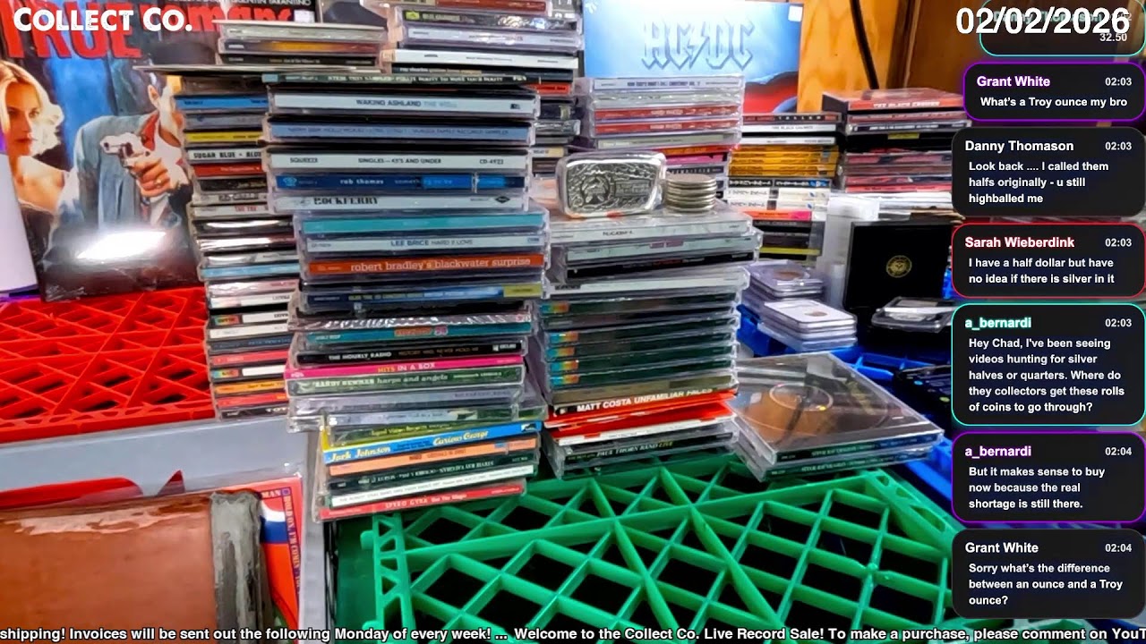 LIVE Vinyl Record Sale (Monday, 02/02/2026)