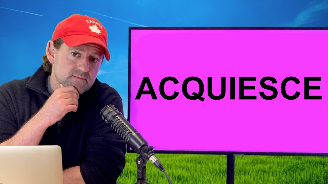 An Advanced Word in English – Acquiesce