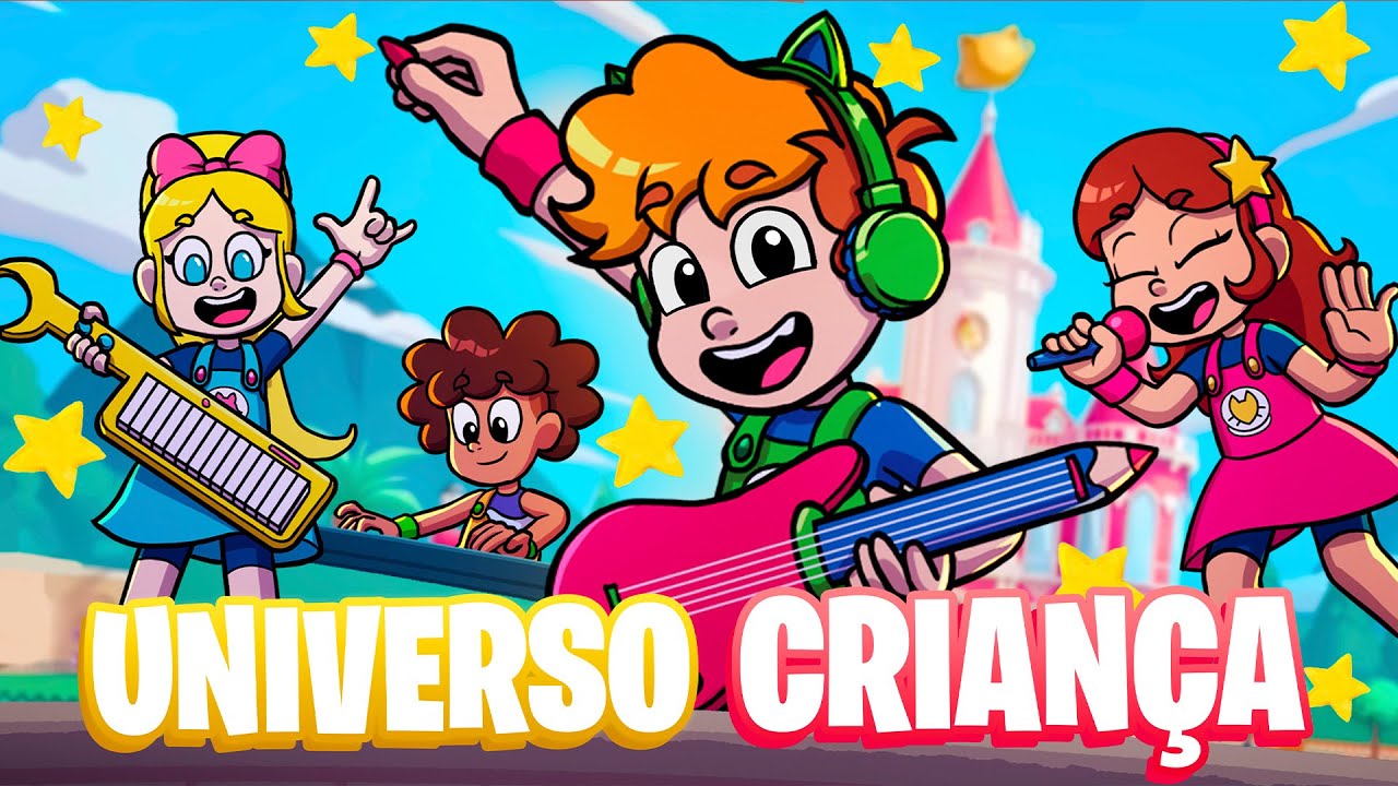 Universo Criança 🎵 Gato Galactico 🎸 | Clipe de música em Desenho Animado