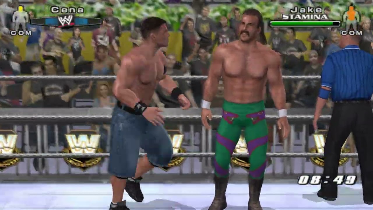 Jake Roberts vs. John Cena: WWE SmackDown! vs. Raw 2006 Gameplay