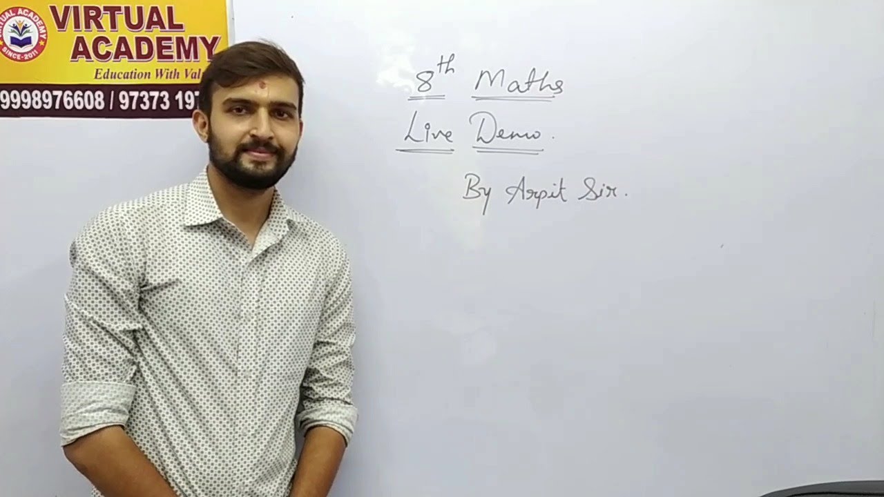 8th Maths live DEMO CLASSES