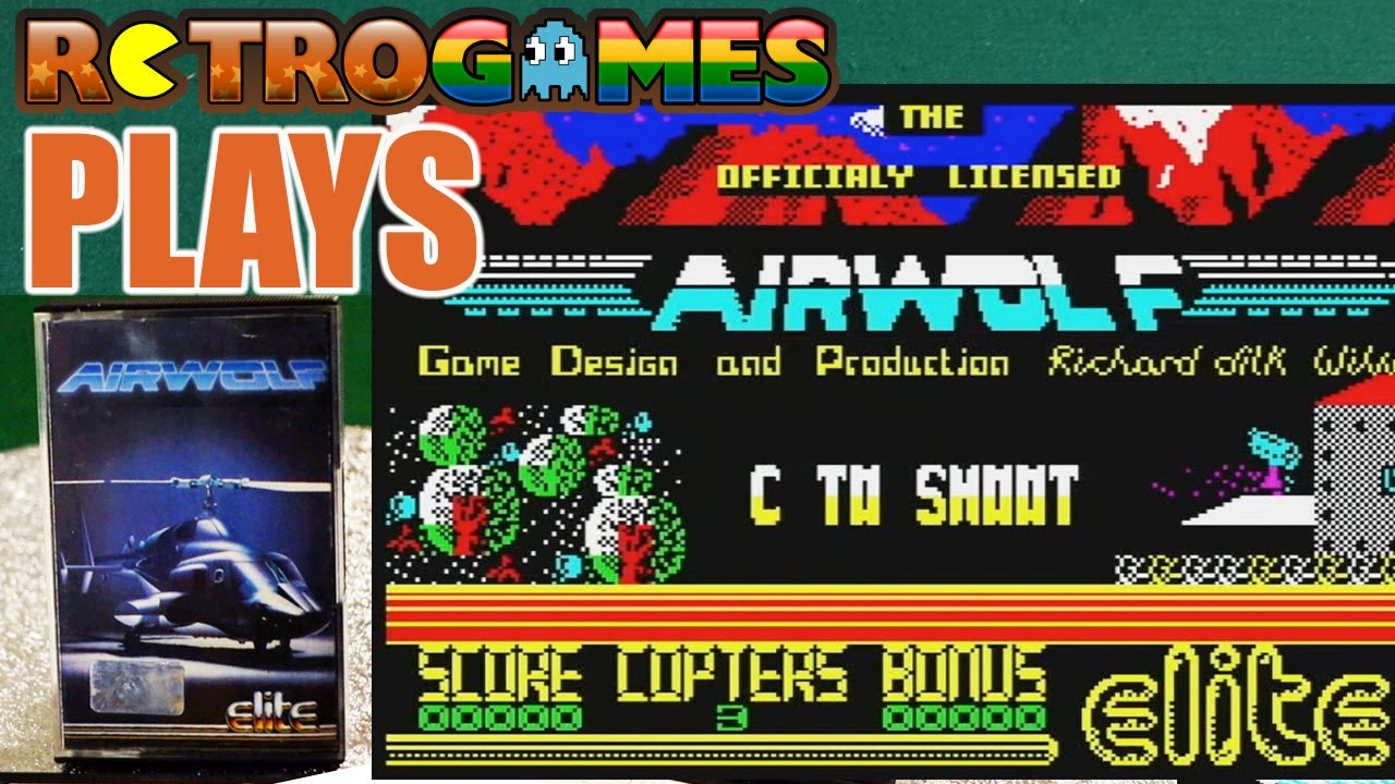 Retrogames Plays Airwolf - The most frustrating ZX Spectrum game of all time?