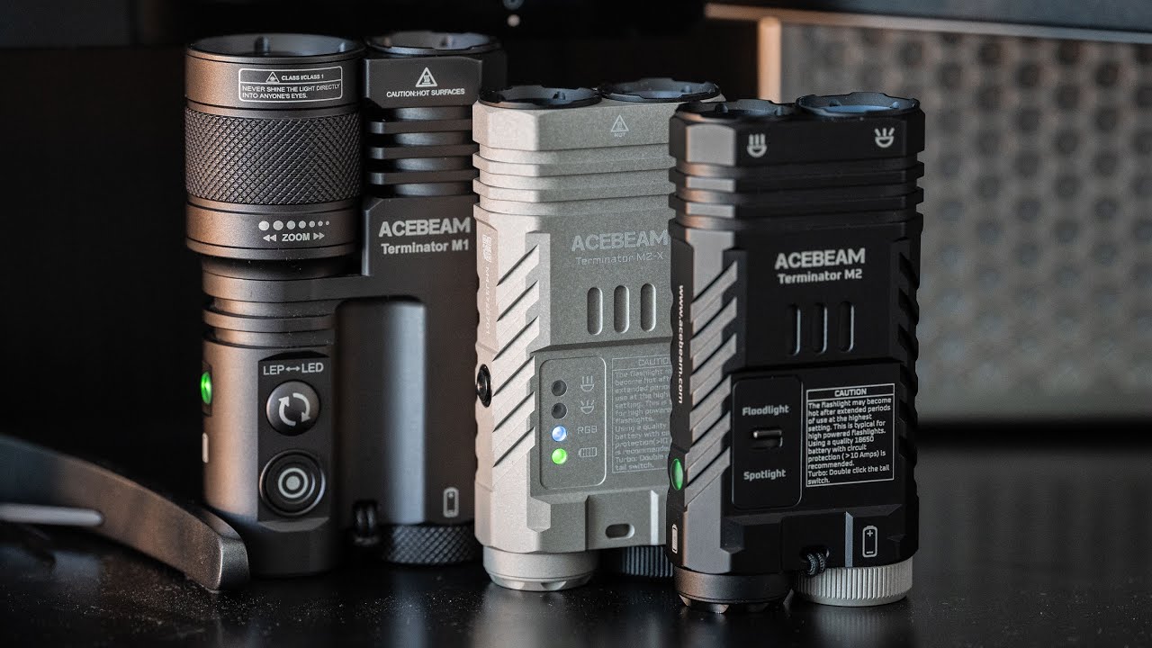 [Acebeam] Terminator M2 vs M2-X vs M1 - BEAMSHOTS comparison
