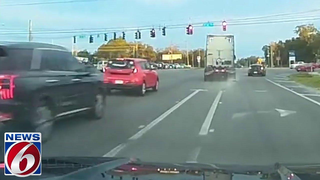 Ocala police release dashcam video showing pursuit of semitruck reported stolen