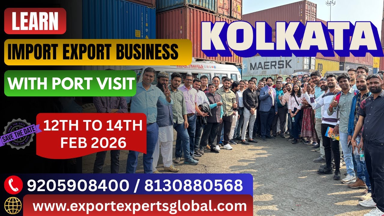 Learn Import Export Business Practically in Kolkata with Port visit | import export business 