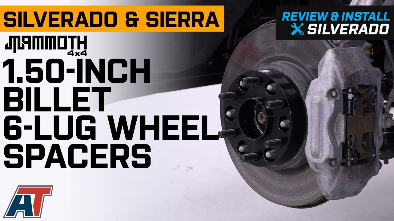 1999-2021 Silverado & Sierra 1500 Mammoth 1.50-Inch Billet 6-Lug Wheel Spacers Review & Install