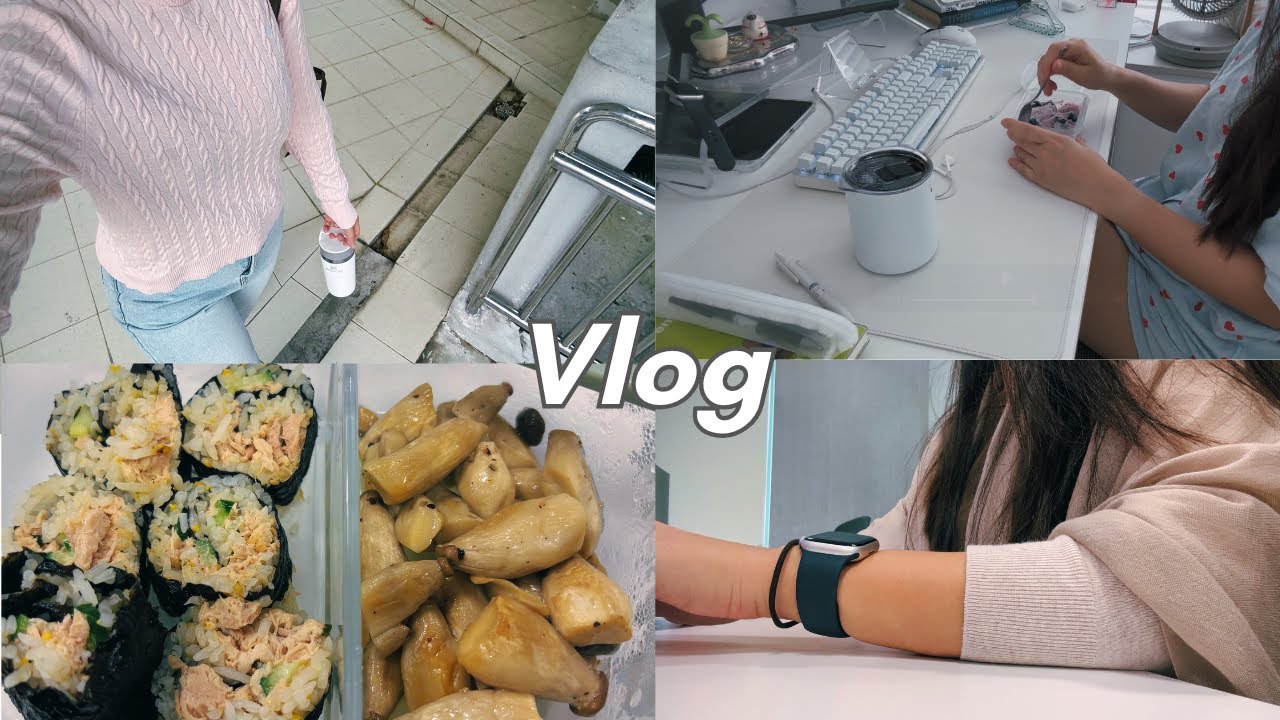 VLOG | Surviving tough work days, cooking without the stove, gimbap, chia seed yoghurt, life in SG