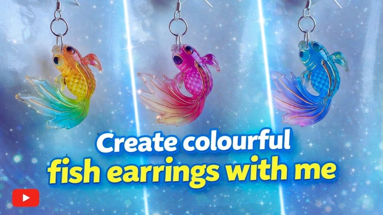 Come and create colourful fish earrings with me 🐠✨Koi Fish