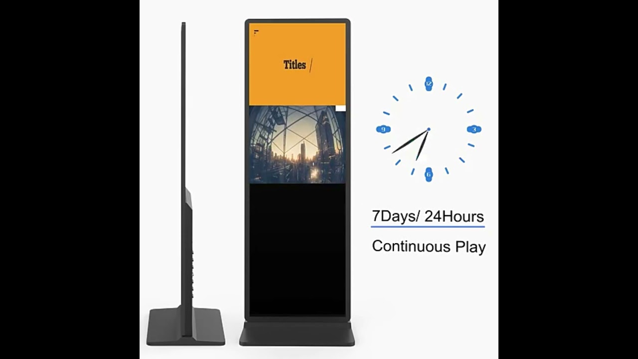Android Floor Stand Touch Screen Display Advertising Totem Lcd Digital Signage