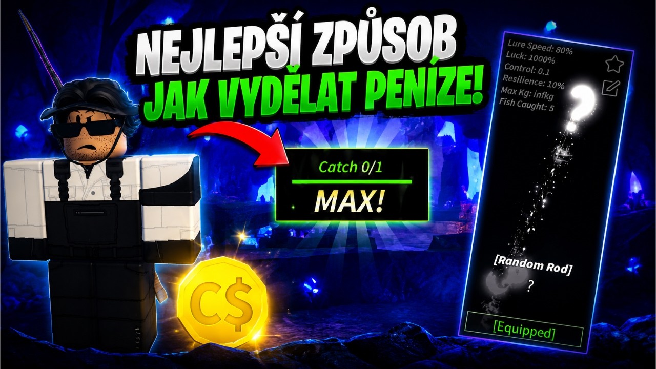💸 Momentálně NEJLEPŠÍ způsob, jak vydělat PENÍZE a XP ve FISCH! 💥