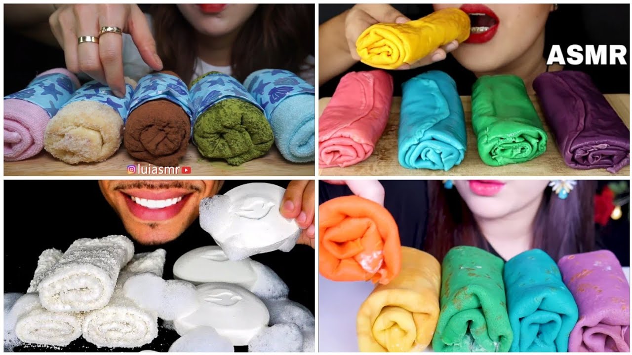 [ASMR-EATING] TẬP HỢP VIDEO ĂN BÁNH LÀM GIỐNG CHIẾC KHĂN ĂN ĐƯỢC🧣🧣