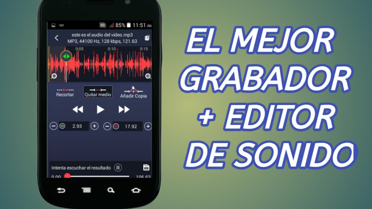 El Mejor Grabador Y Editor De Audio- Sonido Para Android