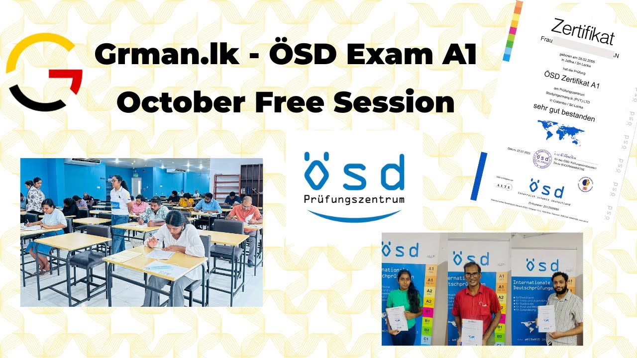 Grman.lk – German A1 Course | Free ÖSD A1 October Session