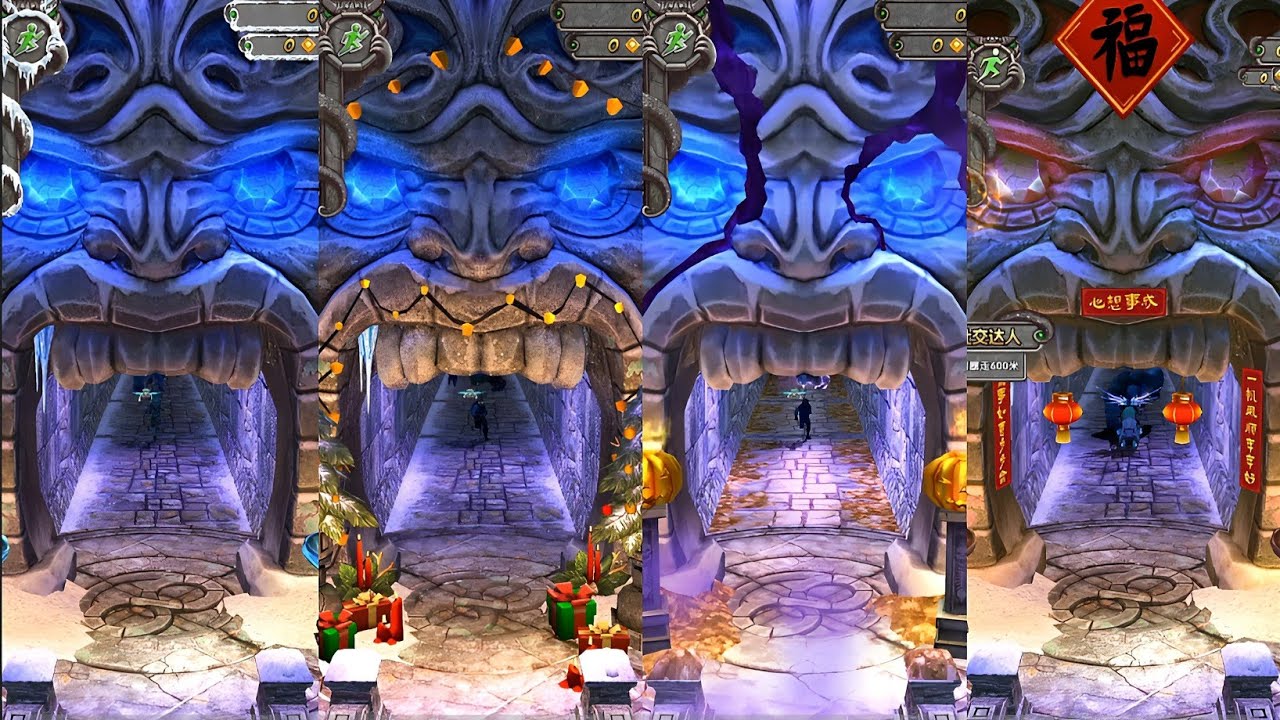 Temple Run 2 Frozen Shadows Frozen Festival Spooky Ridge Frozen Shadows Redesign Maps