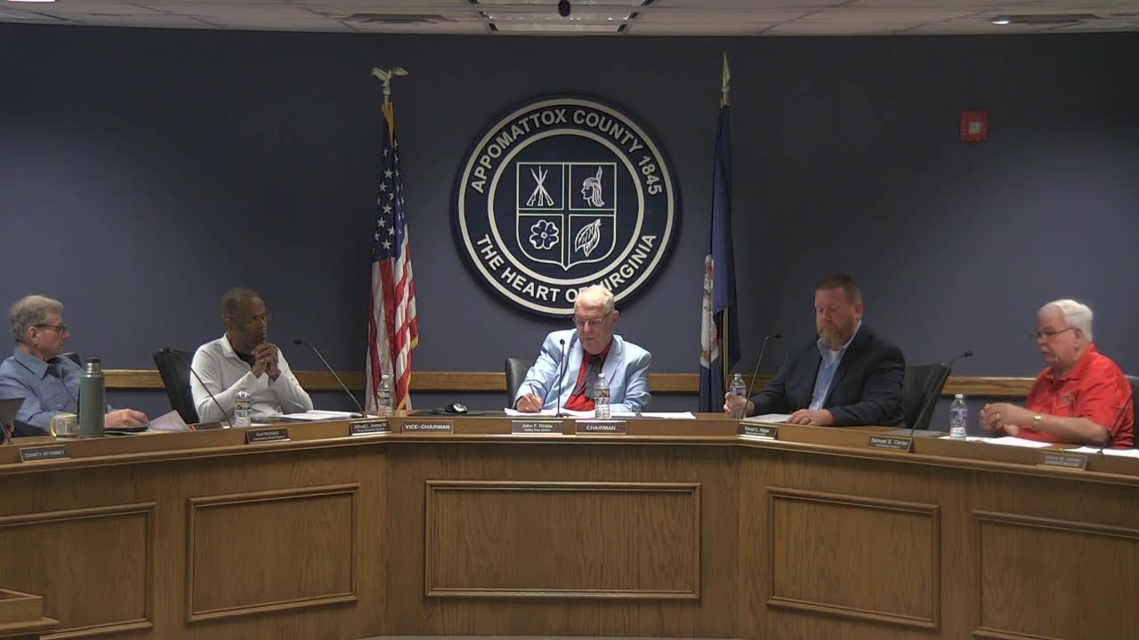 05-19-2025 Appomattox County Board of Supervisors Livestream