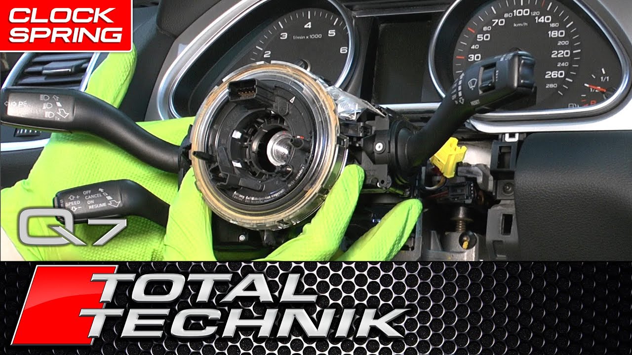 How to Replace Clock Spring (Squib) - Audi Q7 (4L 2005-2015)  | COMPLETE DIY GUIDE