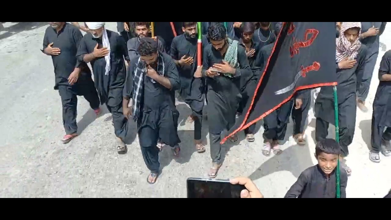 Karwan e Alamdar Rohri/paidal mashi/Rohri to Babarloi 25 Muharram 1445h#2023