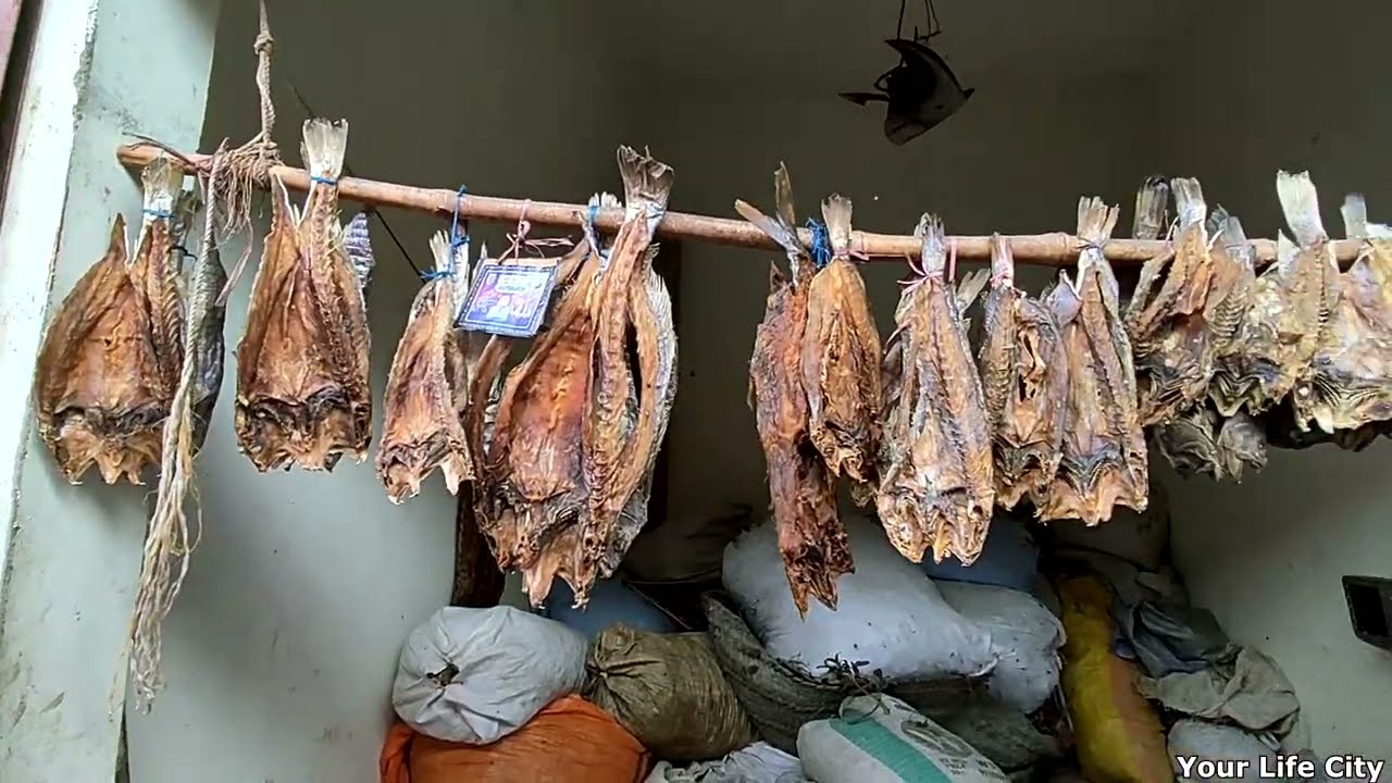 Dry Machli Bazaar - 100 quarters Fish Market Bangali Para