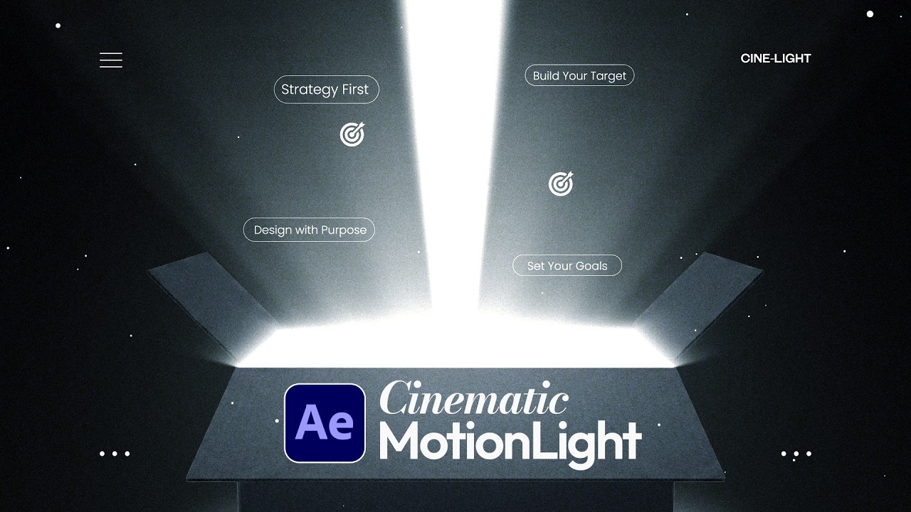 Создание кинематографичной моушн-графики с помощью света в After Effects