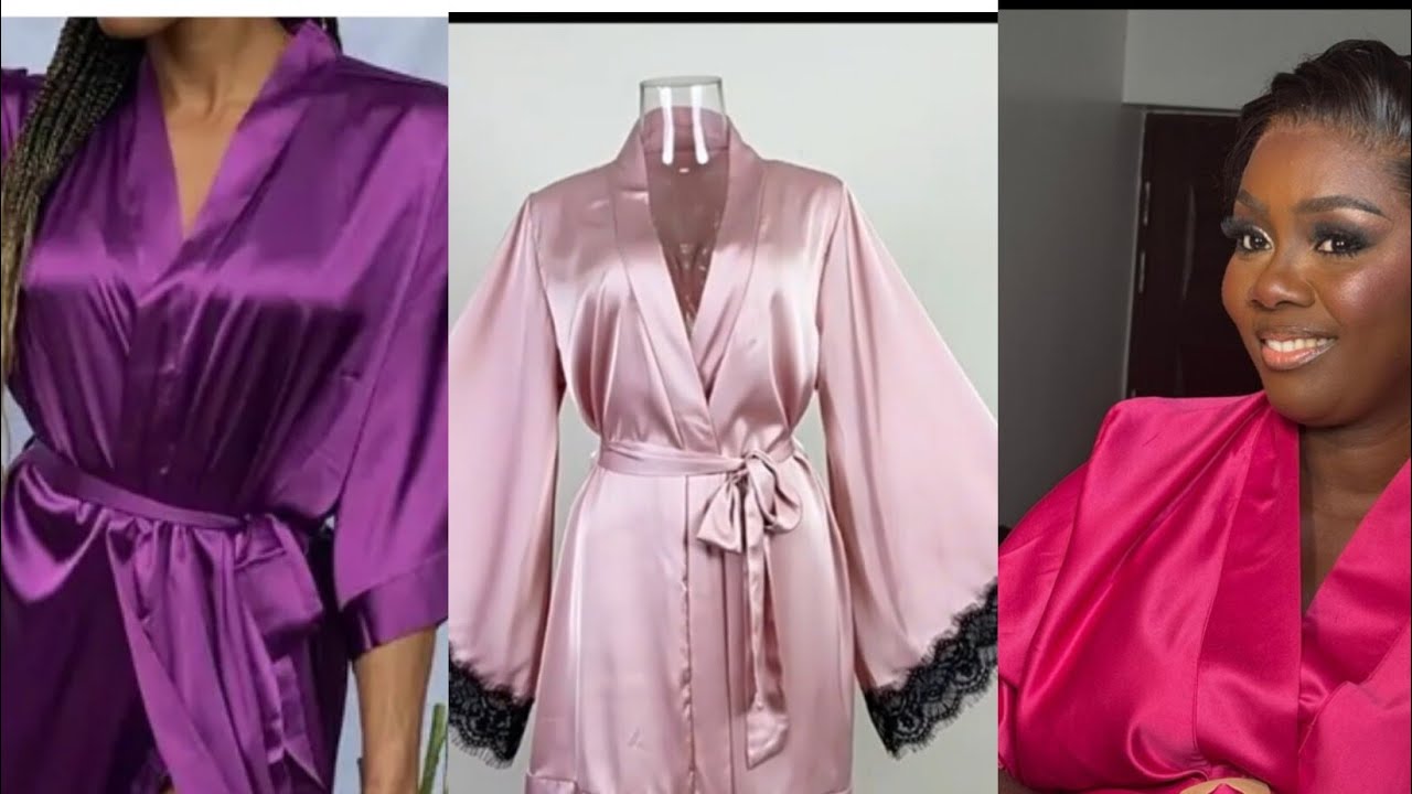 How to Sew a ROBE// DIY : Bridal Satin Robe