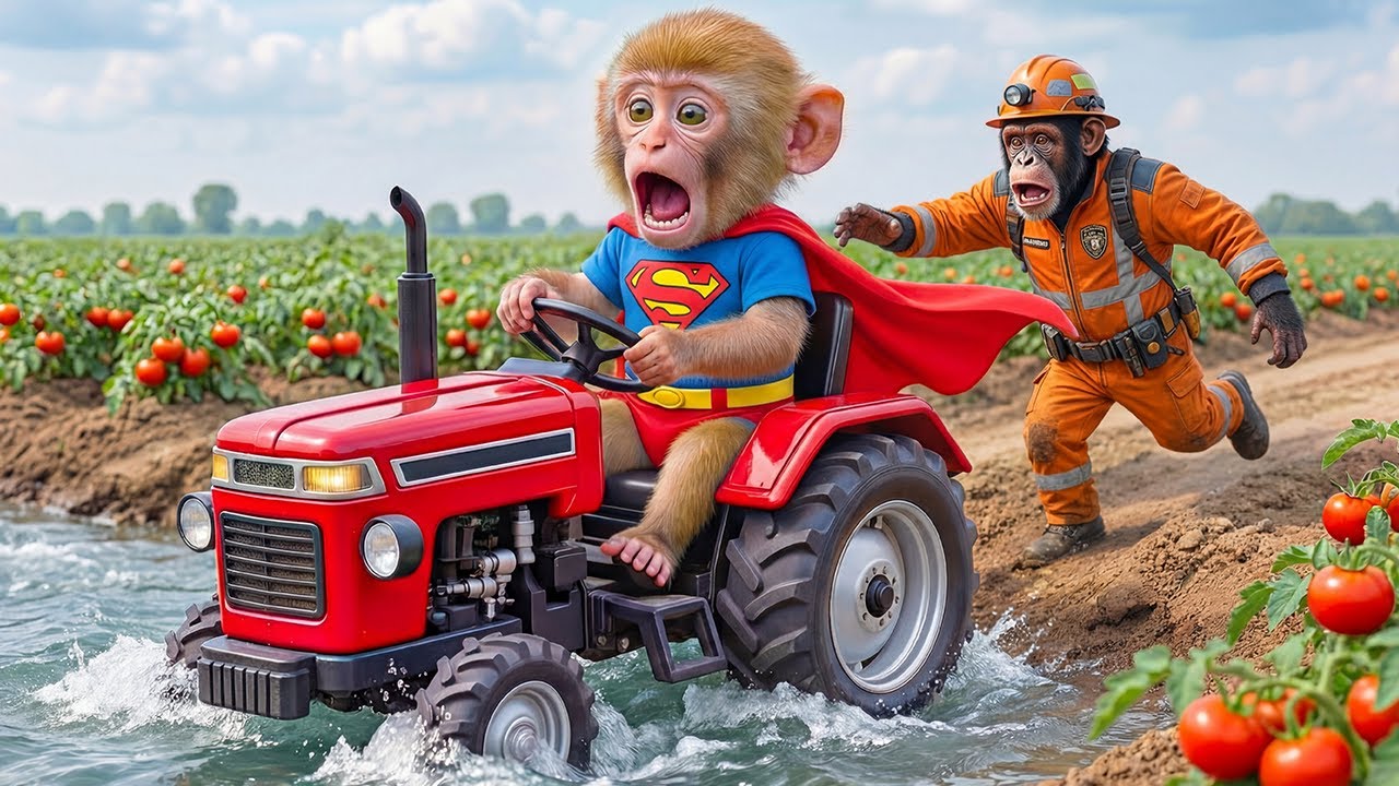 ⛰️😨 The Deadly Rock Appears! Mono Monkey Falls into River – Who Will Save It?