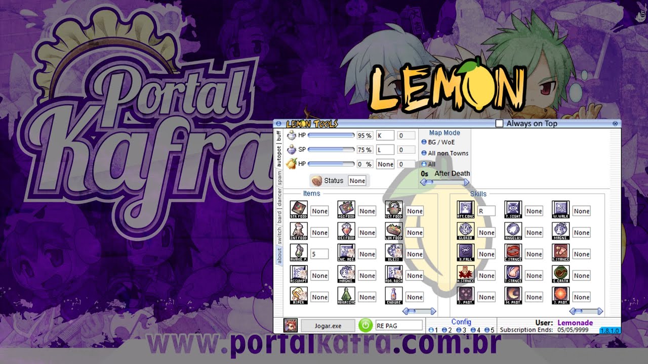 Lemon Tools - Portal Kafra RO [Autopot + Macro + Autobuff & more]