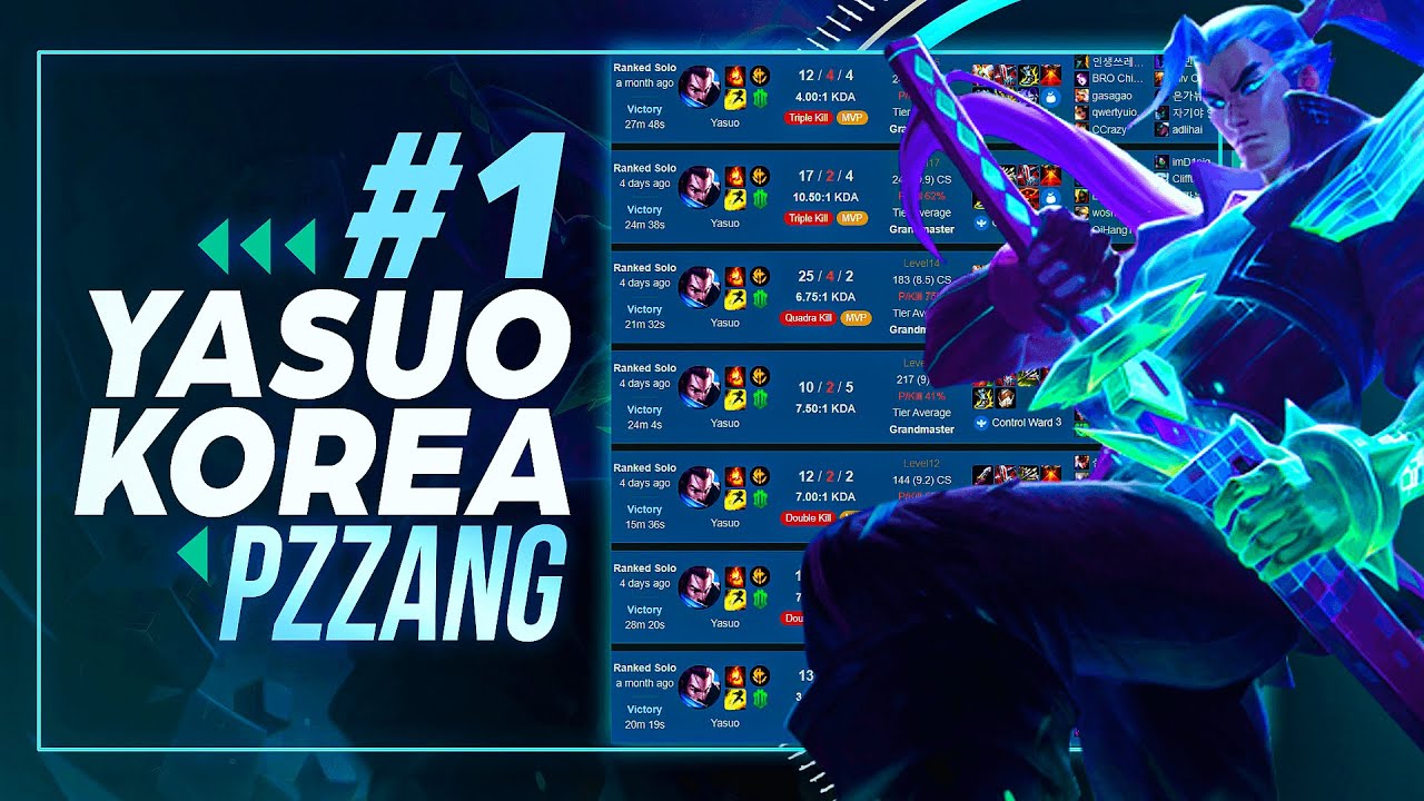 100 CS LEAD at 18 MINUTES! The Korean Yasuo main everybody is terrified of (PZzang)