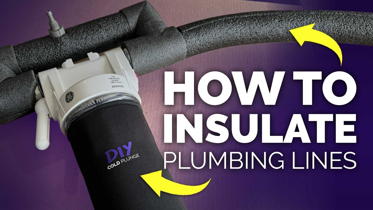 How to insulate your plumbing lines on a DIY Cold Plunge | Tutorial