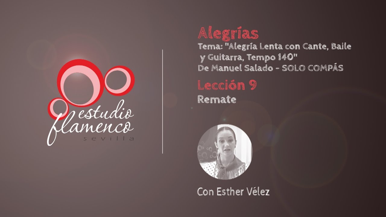 Curso Flamenco Online - 2.5 ALEGRÍAS - Solo Compás #9