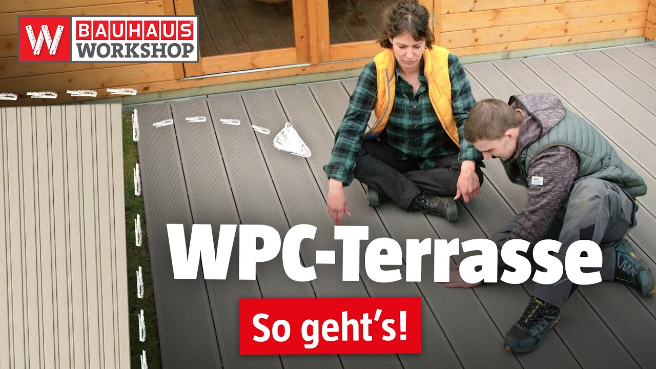 WPC-Terrasse auf bestehenden Belag bauen [Anleitung] | BAUHAUS Workshop