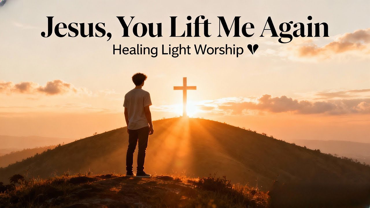Jesus, You Lift Me Again – Healing Light Worship (Official Lyric Video) ✝️