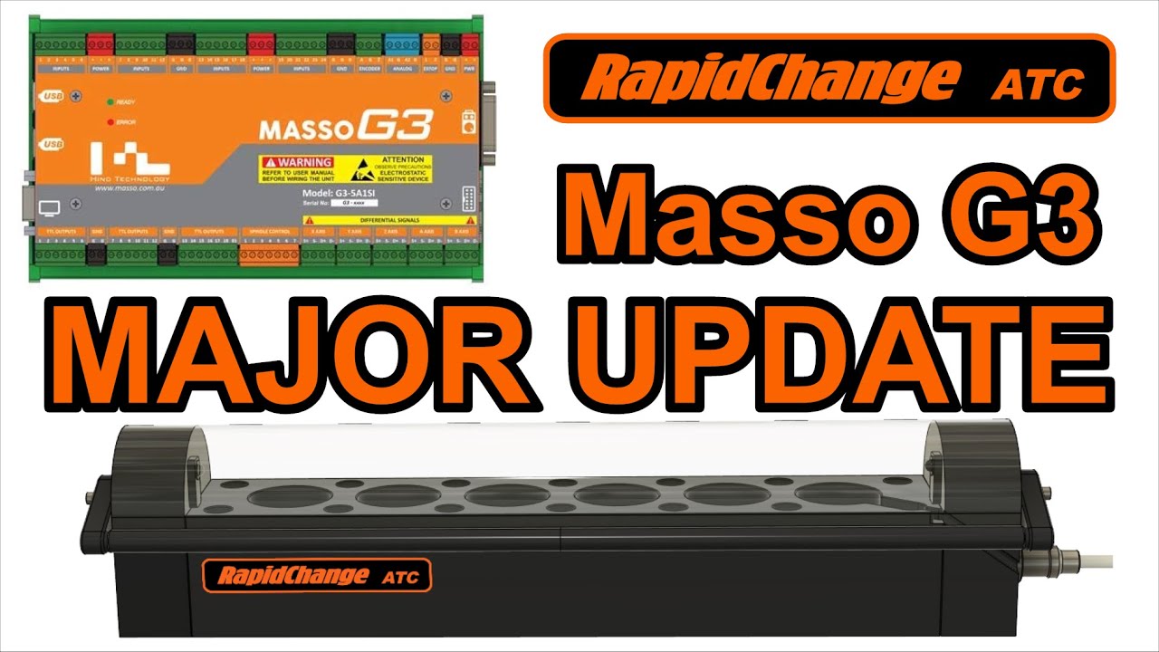 RapidChange ATC Major Update to the Masso G3/G3 Touch Flow / Onefinity Elite must have upgrade