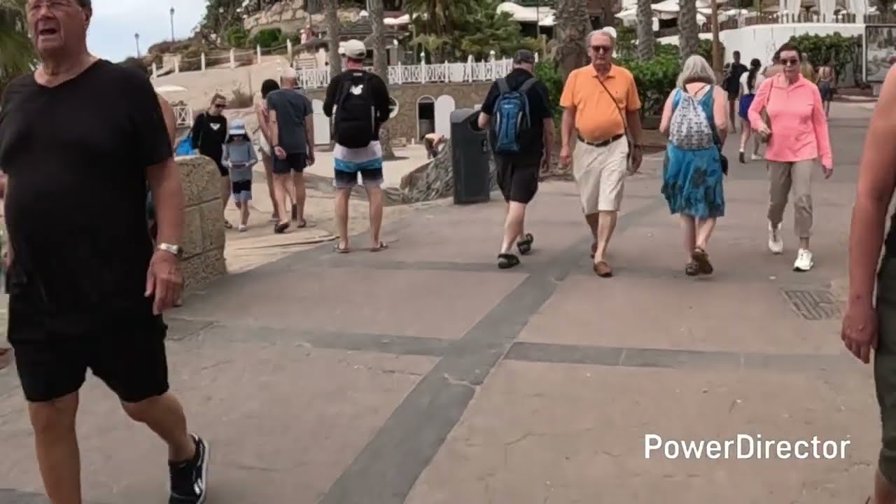 Walking from Playa Fañabe to La Caleta Tenerife 