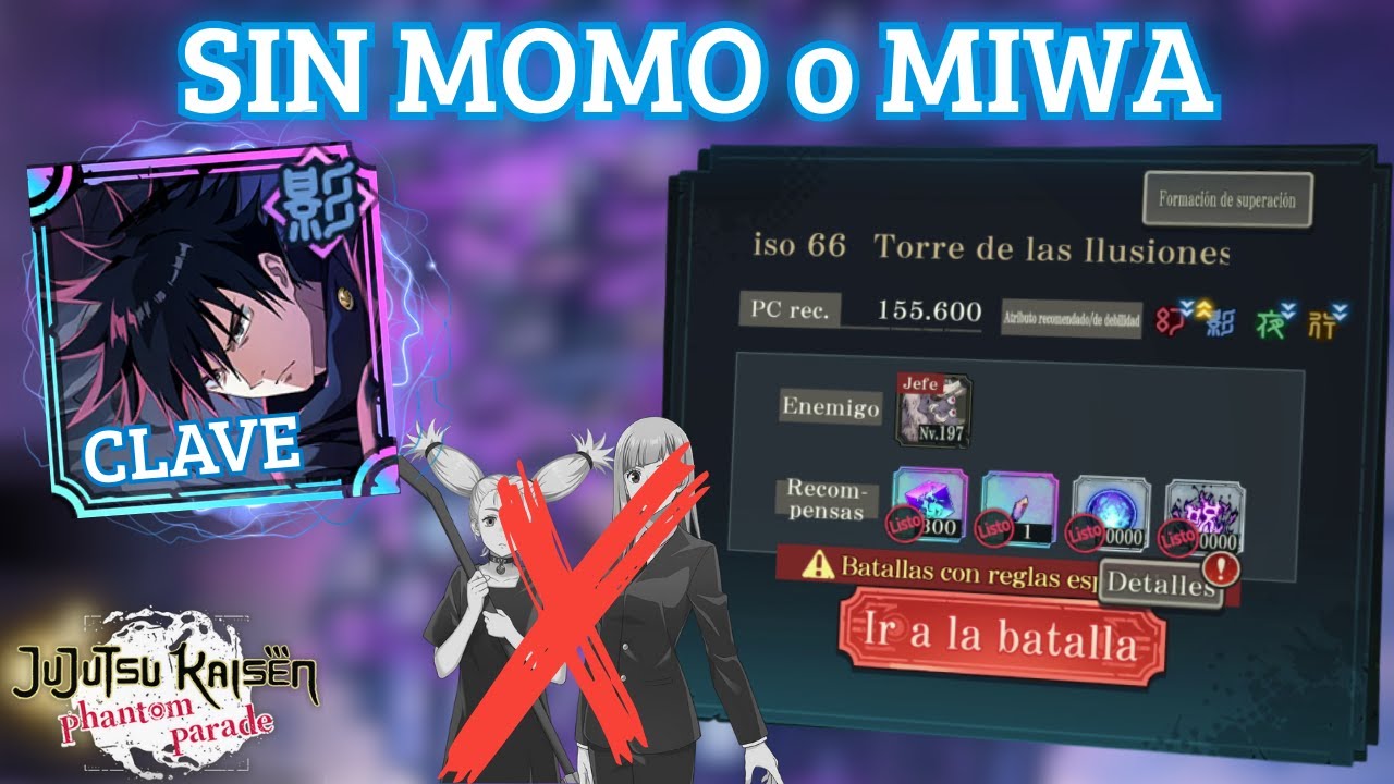 🐺PISO 66 de la NUEVA TORRE MEGUMI CARREA sin MOMO o MIWA SSR | JJK: Phantom Parade