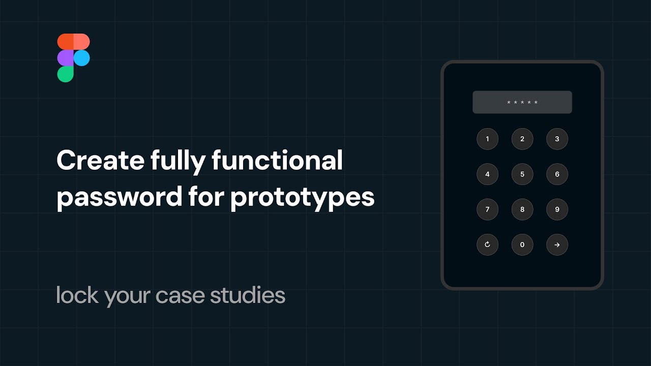 How to create working passcode/password in Figma Prototype | Single Variable
