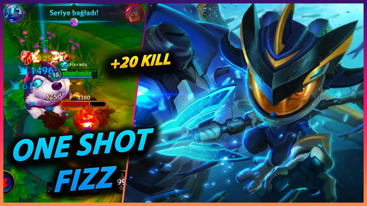 Wild Rift: DAKİKADAN HIZLI KILL ALAN BALIK | +20 KILL | FIZZ ÖĞRETİCİ