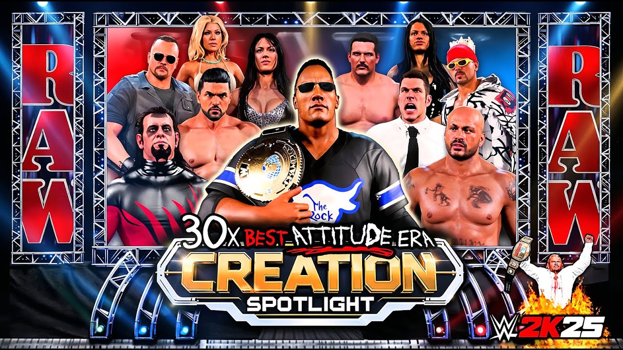 🔥 30 ATTITUDE ERA Creations That Broke WWE 2K25