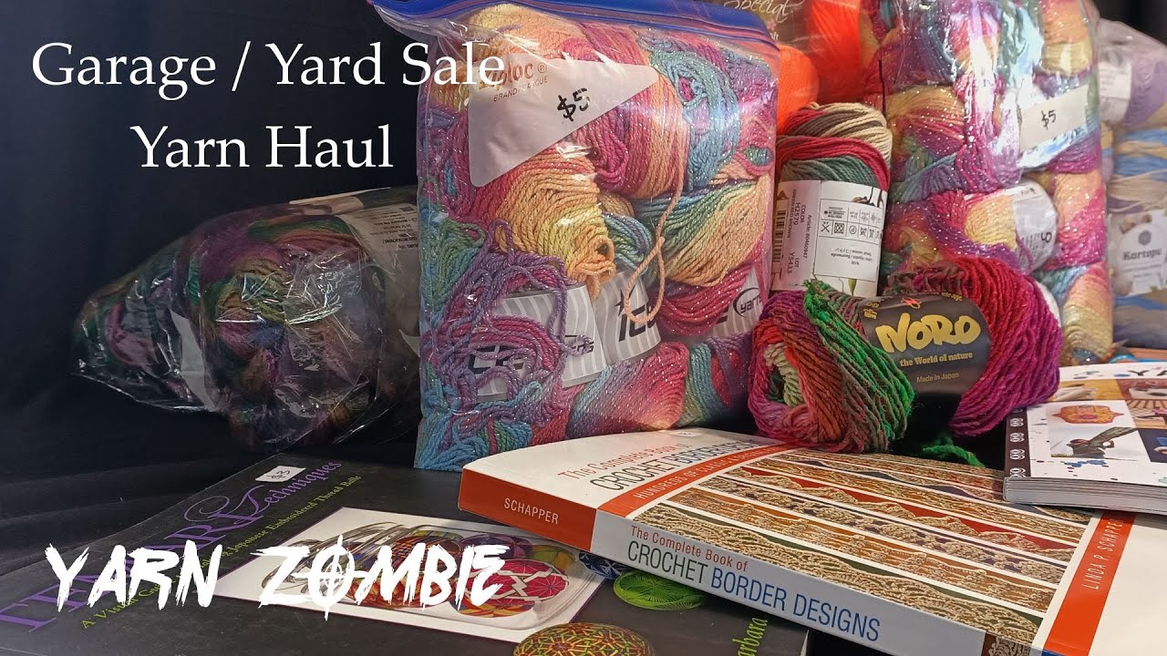 Garage / yard  Sale yarn and book haul
