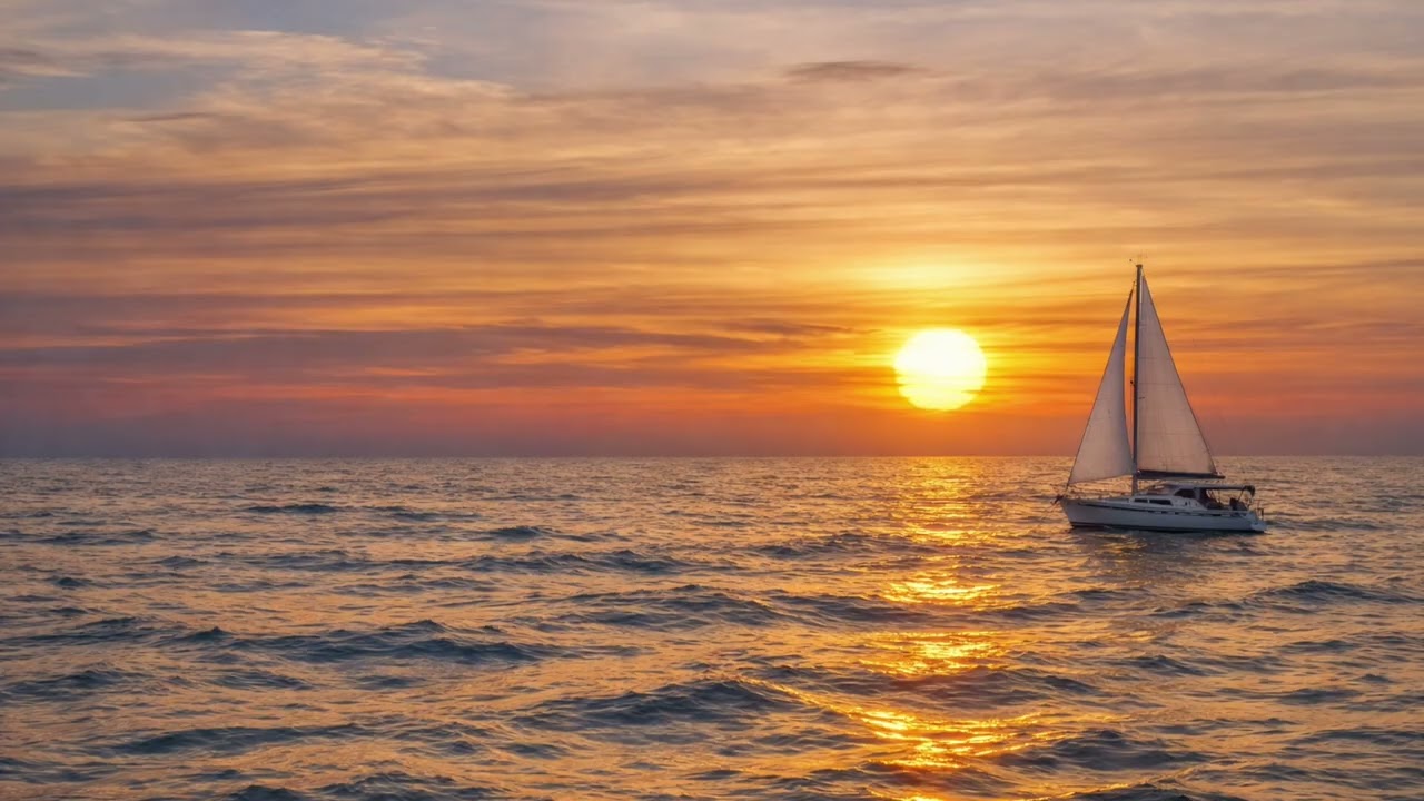 OCEAN SUNSET MOMENTS | 4K Cinematic Frames | No Music - Background for TV - YouTube 