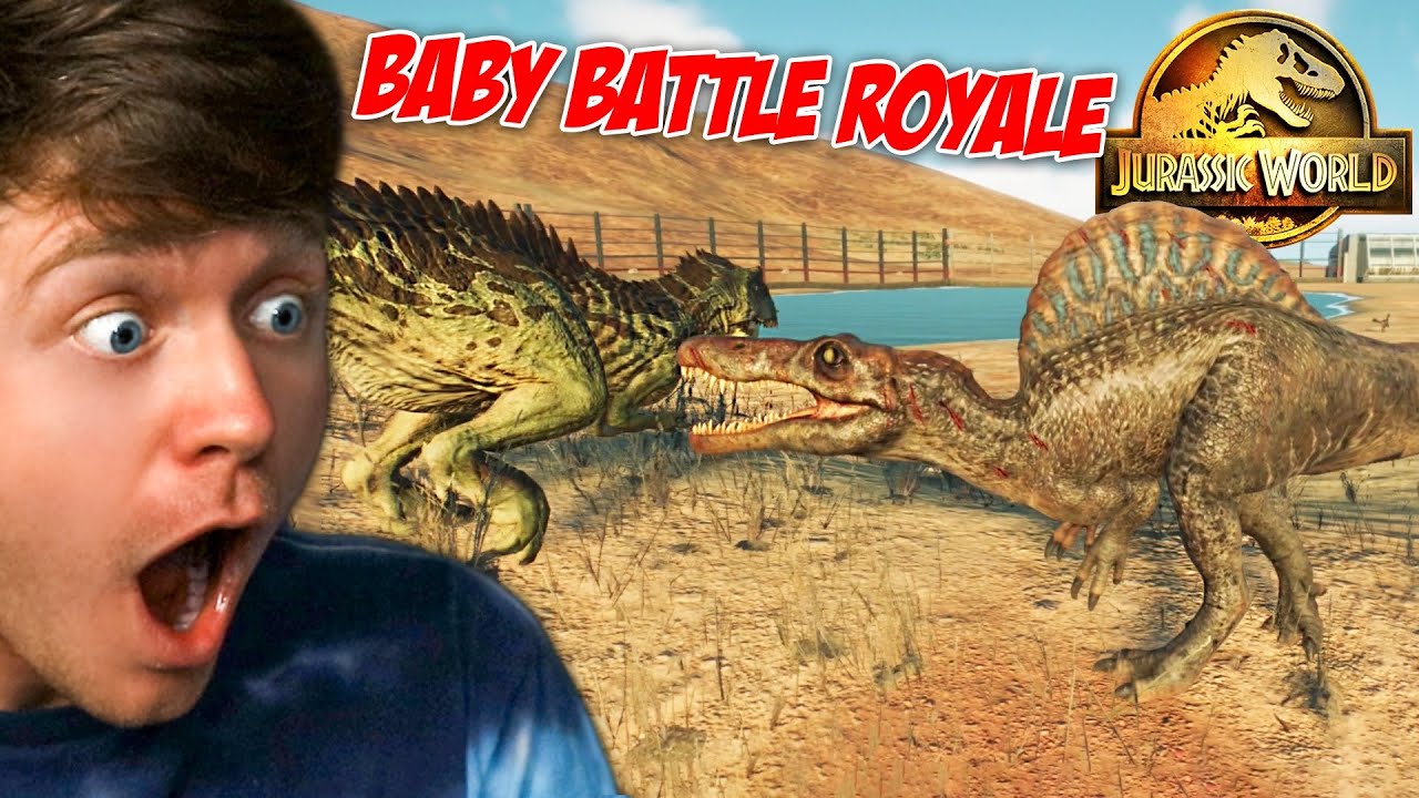 BABY DINOSAUR BATTLE ROYALE! - Jurassic World Evolution 2