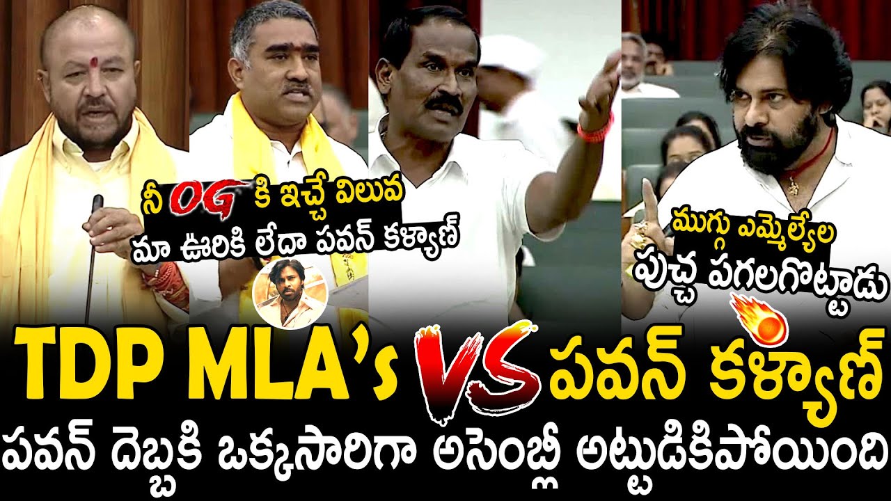 Assembly Got Firestorm Over Pawan Kalyan Strong Reply To TDP Mla's Comments | Bhairava Media
