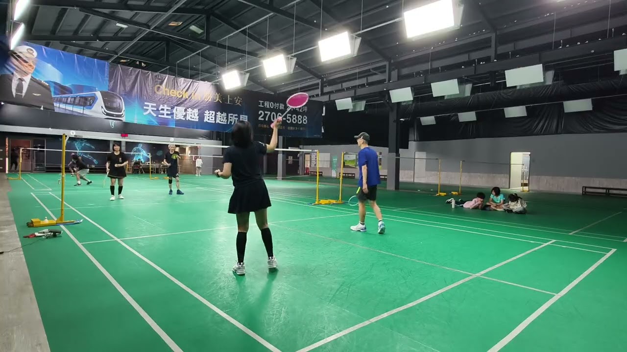 2/19 🧧🧨Game 12 強哥蕙君 22 : 20 源興張信 #混雙 #福雅羽球會館4號場地 #badminton 