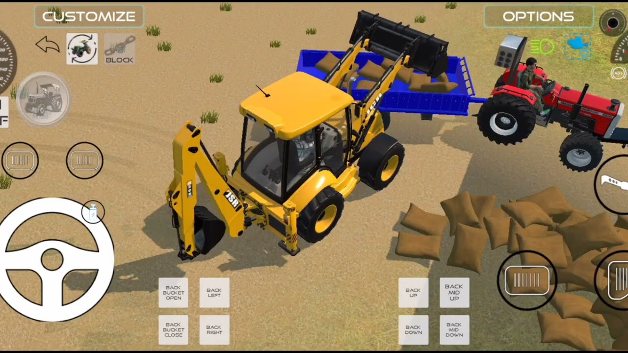 Drive JCB and Unloanding Bori  Dumper in the Game .......#youtubevideo #game #viralvideo 