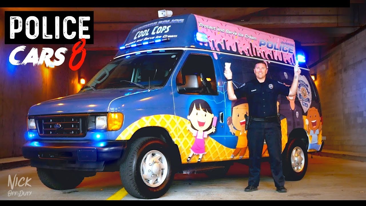 POLICE CARS (ICE CREAM TRUCK Ford Econoline Sunrise Police Department)