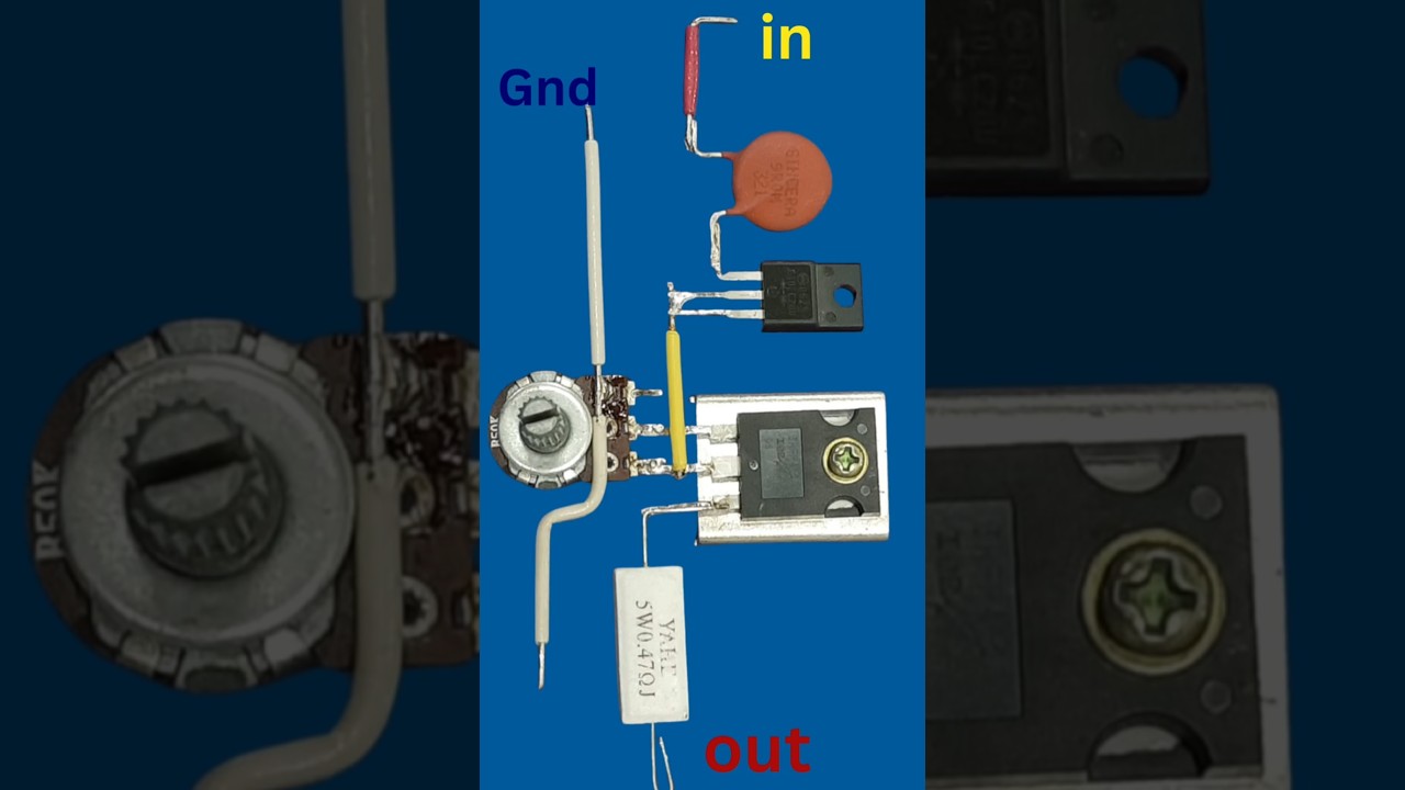 DIY Adjustable Voltage Regulator + Dimmer + Motor Controller | IRFP460A MOSFET Hack!