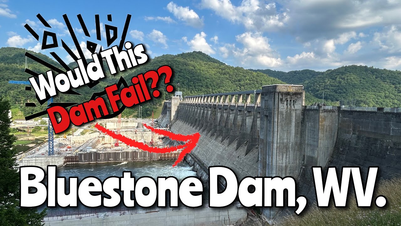 BLUESTONE DAM Hinton, WV.! They Say There Are Problems With This Dam..! #dam #water #history #travel