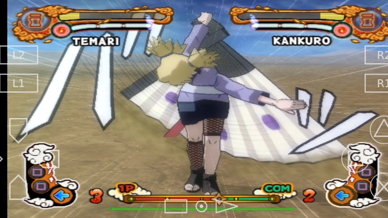 Temari contra irmãos da areia [insano] @NarutoGamerBRoficial 